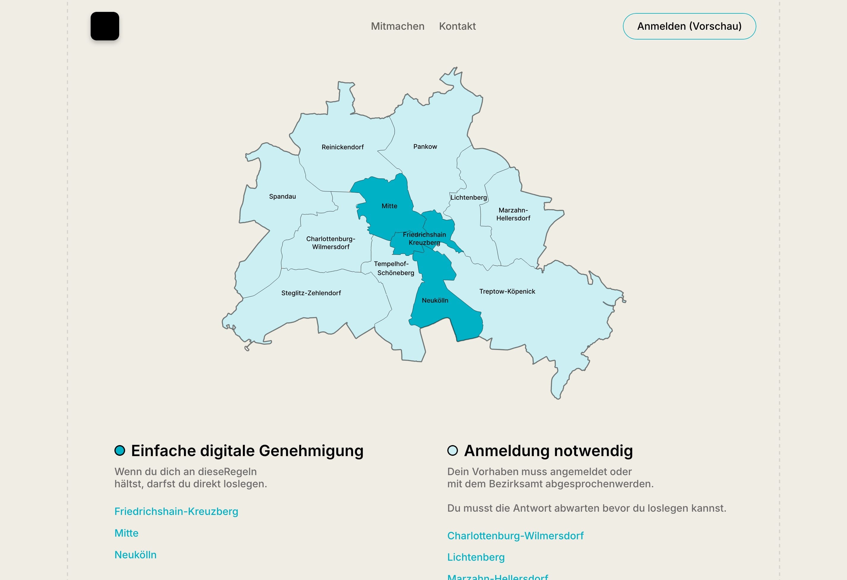 Bezirksübersicht von Digital Pflanzen