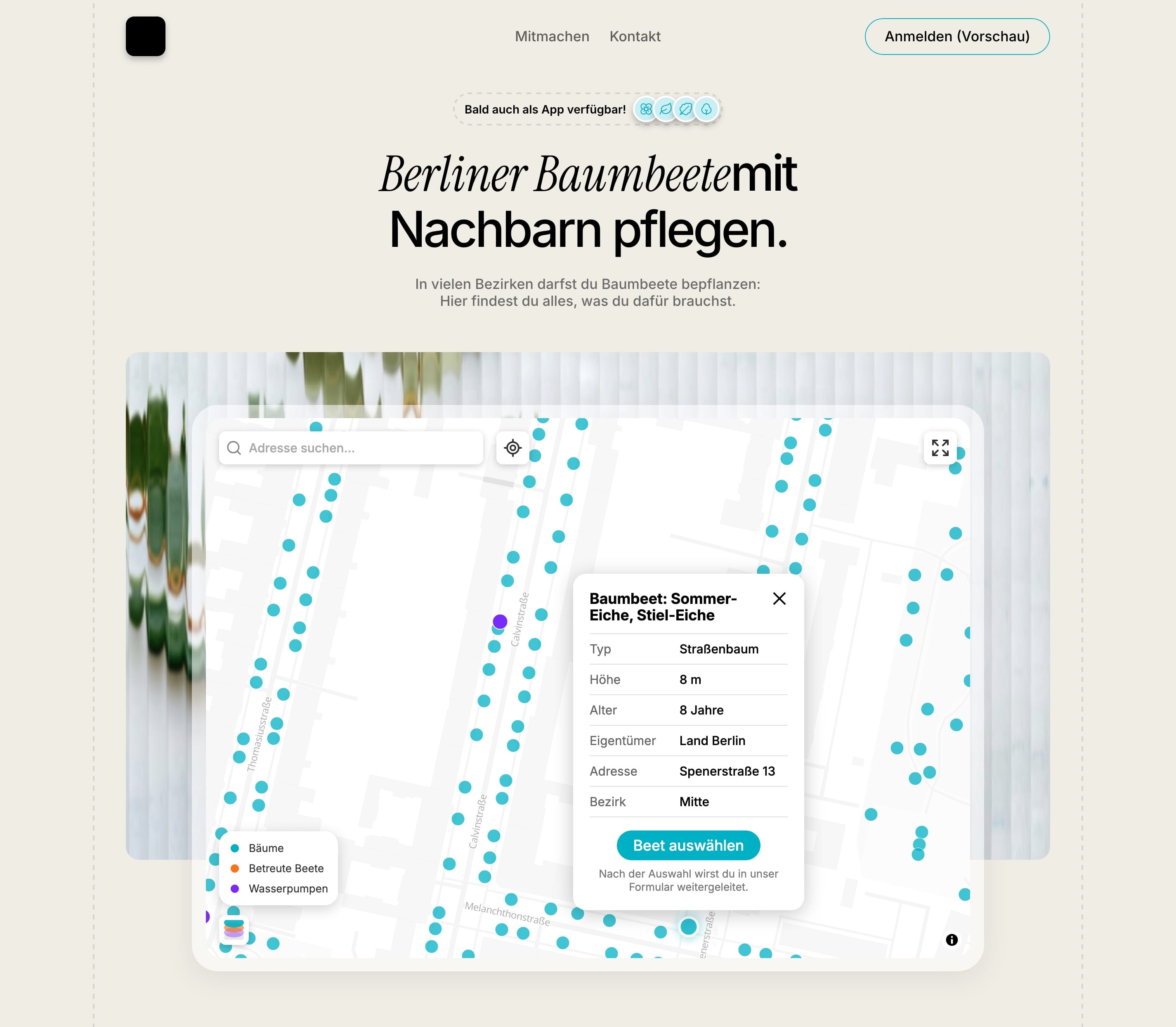 Kartenansicht von Digital Pflanzen